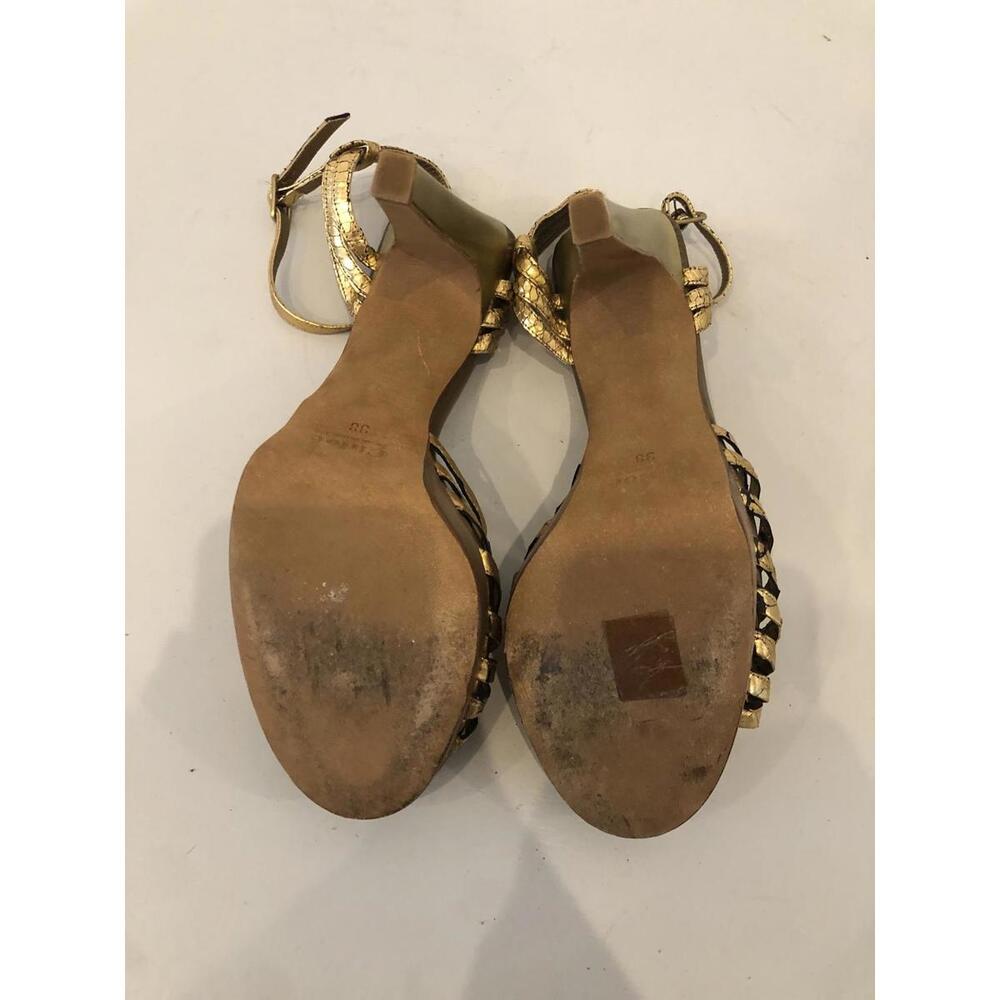 Stylish Chlo Gold Python High Heels - image 3